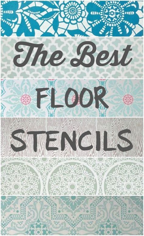 The best floor stencils for stenciling your wood or concrete floors.  Plus helpful tips for creating your own stenciled floors. Stenciled Floors, Stenciled Concrete Floor, Floor Stencil, Floor Stencils, Stencil Concrete, Painted Wood Floors, Painted Concrete Floors, Painting Tile Floors, Shaw Floors