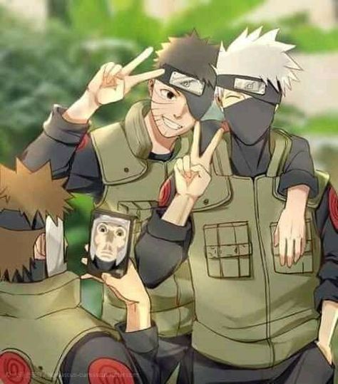 Naruto Mignon, Kakashi And Obito, Naruto Shippudden, Naruto Images, Manga Naruto, Naruto Sasuke Sakura, Naruto Comic, Naruto Shippuden Characters, Naruto Shippuden Sasuke