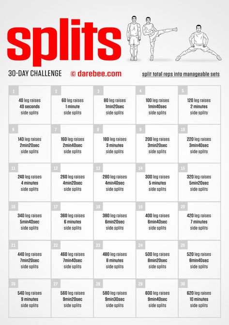 Splits in 30 Days Splits In A Day, Splits In 30 Days, Splits Challenge, Cheer Flyer, Army Workout, Middle Splits, How To Do Splits, Forward Fold, Fitness Challenges