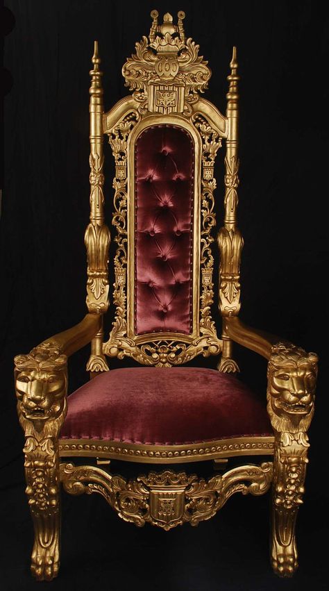 The Throne of Alessia Maharaja Chair, King Throne Chair, King On Throne, Royal Chair, King Chair, Royal Throne, Temple Design For Home, Royal Furniture, Luxury Furniture Design