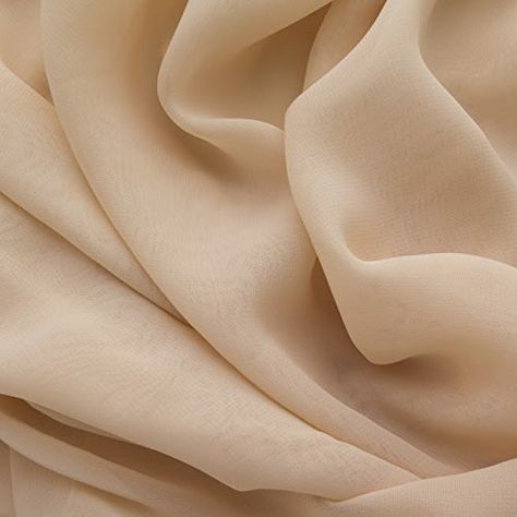 Amazon.com: M BTY Dark Creme Poly Chiffon Dress Craft, Mulberry Silk Fabric, Silk Chiffon Fabric, Photo Processing, Dress Crafts, Fabulous Fabrics, Clothing Design, Draped Dress, Fabric Gifts