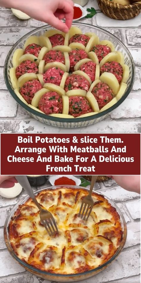 Meatballs And Cheese, French Recipes Authentic, French Cooking Recipes, Easy French Recipes, Boil Potatoes, Julia Child Recipes, Mince Recipes, French Recipes, French Cooking