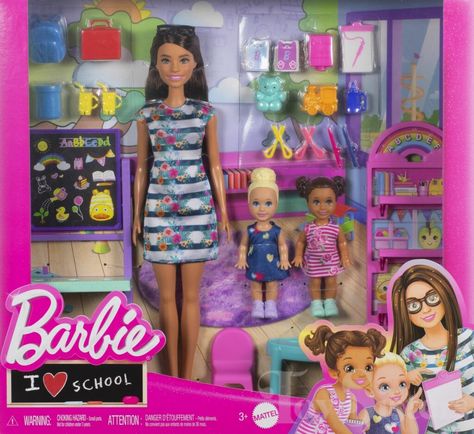 2024 You Can Be Anything Preschool Teacher Barbie & Toddler Dolls (HRG85) - Toy Sisters I Love Barbie, Teacher Barbie, Picture Book Activities, Classroom Accessories, Baby Doll Accessories, Science Toys, Toddler Dolls, You Can Be Anything, Barbie I