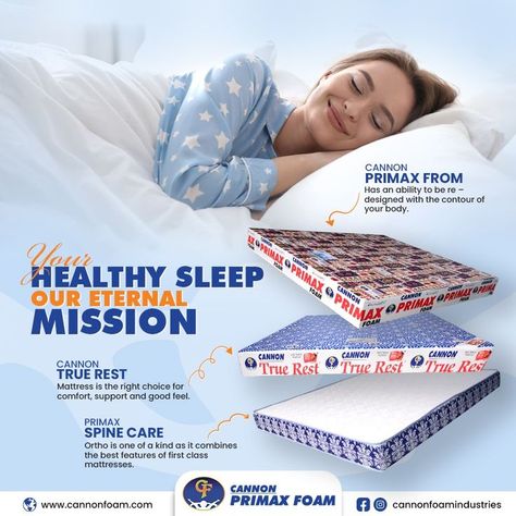 Our only objective is to help you provide the comfort you need by manufacturing the best quality mattress and foam for your use. Perfectly designed medicated mattresses for all our clients. For any product related queries/information. Contact us: 03367746295 Or visit our website: http://www.cannonfoam.com/ #dolphin #memoryfoam #matress #springmattress #memoryfoammattress #bedroom #homecomforts #productoftheday #modern #comfort #comfy #naptime #Pocketspringsystem #Healthylifestyle Mattress Ads Design, Mattress Creative Ads, Mattress Poster, Book Infographic, Spine Care, Happy Rakshabandhan, Social Media Design Inspiration, Comfort Mattress, Design Posters