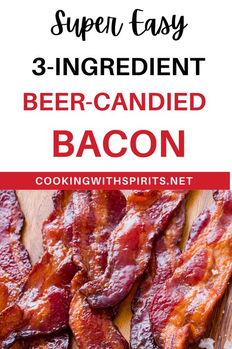 Candied Bacon Recipe, Bacon Cracker, Lovers Society, Oven Baked Bacon, Brown Sugar Bacon, Beer Bacon, Cooking With Beer, Non Alcoholic Beer, Bacon Recipe