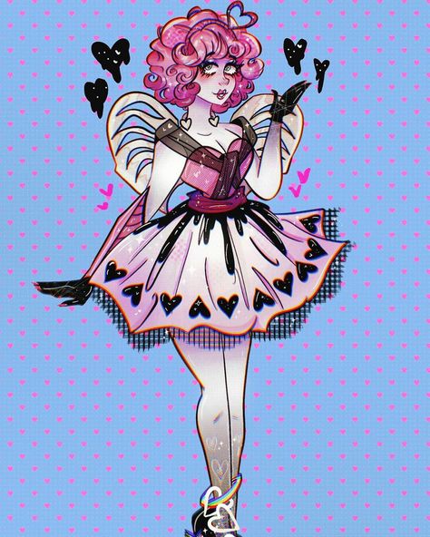 C A Cupid Monster High Fanart, Monster High Cupid Fanart, Ca Cupid Fanart, Cupid Monster High Icon, Cupid Fanart, Cupid Monster High, Monster High Fanart, Cupid Drawing, Arte Monster High