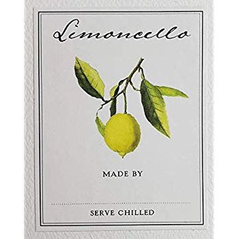 Amazon.com : Limoncello Labels - Euro Design. 2" x 3" - 18 / Package : Office Products Limoncello Labels Printable Free, Limoncello Labels, White Labels, Why Read, Labels Printables Free, Watercolor Fruit, Double Frame, Frame Border, Dotted Line