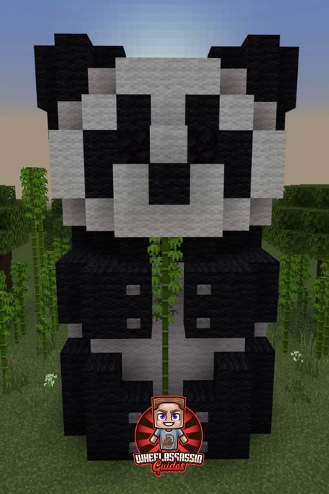 #pandabear #bear #pandabears #wildlife #jungle #nature #animals #panda #bears #cute #pandabearcub #animal #climatechange #pandas #pandabearlover #pandababy #pandavideo #minecrafttutorial #minecraftpanda #minecraftbuilds #howtobuild #minecraftbuildtutorial #minecraftbedrock #playstation #xbox #minecraftpe #mc #webearbears Minecraft Panda Statue Stone, Xbox Minecraft Ideas, Minecraft Dog Park Ideas, Teddy Bear Minecraft Build, Cool Minecraft Statues, Minecraft Builds Animals, Stuff To Build In Minecraft Easy, Minecraft Cute Animal Builds, Panda Banner Minecraft