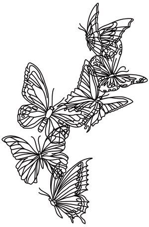 Dark Butterflies, Optical Illusion Tattoos, Illusion Tattoos, Urban Threads, Optical Illusion, Machine Embroidery Designs, Machine Embroidery, Flight, Butterflies