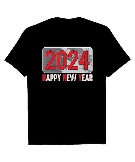 Vector happy new year 2024 retro t shirt... | Premium Vector #Freepik #vector #vintage #art #design #illustration Happy New Year 2024, T Shirt Design Vector, Retro T Shirt, Year 2024, Retro Tshirt, Design Vector, T Shirt Design, Design Illustration, Premium Vector