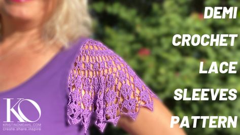 Crochet Lace Sleeves Pattern Free, Crochet Sleeves Pattern Free, Crochet Lace Sleeves, Crochet Sleeves, Crochet Cable, Crochet Lace Edging, Crochet Lace Pattern, Custom Crochet, Crochet Clothing