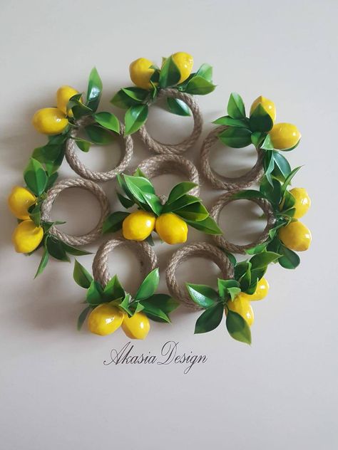 Bee Napkin Rings Diy, Greenery Napkin Rings, Bee Napkin Rings, Lemon Napkin Rings, Botanical Napkin Ring, Farmhouse Napkin Holders, Rustic Napkin Holders, Napkins Rings, Farmhouse Napkins