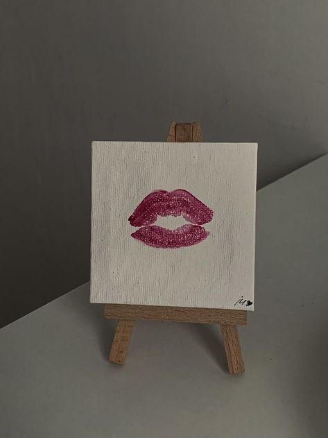 Tiny Paintings Ideas Easy, Mini Canvas Art For Boyfriend, Painting Gift Ideas, متحف فني, Mini Toile, Cute Couple Gifts, Creative Gifts For Boyfriend, Easy Canvas Art