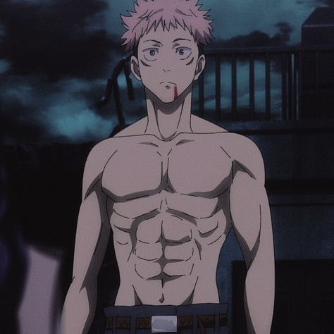 Jujutsu Kaisen Yuji Itadori Physique, Yuuji Itadori, Animated Man, Anime City, Itadori Yuji, Yuji Itadori, Islamic Artwork, Anime Crossover, Anime Couples Drawings