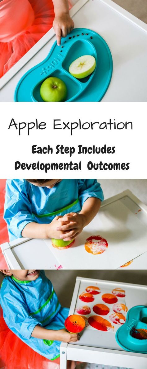 Fall Activities For Preschool, Apple Stamping, Fall Crafts For Toddlers, Fall Lesson Plans, Education Preschool, Explorers Activities, Apple Activities, Toddler Education, Activities For Preschool