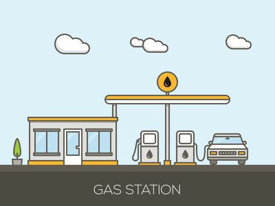 Gas Station Gas Station Drawing, Gas Station Illustration, Car Station, Filipino Art, Board Game Design, Gaming Station, Snoopy Wallpaper, Petrol Station, Background Drawing