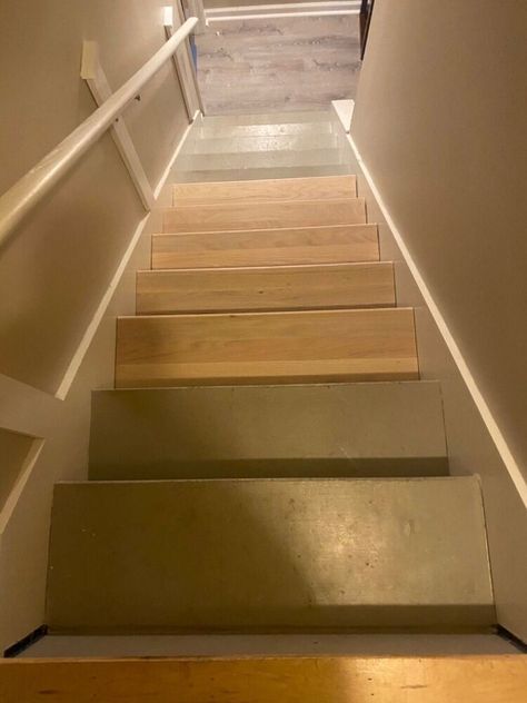 Many years ago, I created a post where I took the carpet off my stairs and updated them with Retro treads or stair caps. This has been my most popular post to date at over 2 million views. I’ve always wanted to do this project again and never had the opportunity until now. We are getting ready to put our house up for sale and the basement stairs were atrocious. If you want to see my first post, you can find it here... https://www.hometalk.com/3549194/from-carpet-to-wood-stairs-redo-c… Diy Wood Stairs, Stair Caps, Staining Stairs, Stairs Remodeling, Wide Stairs, Stairway Remodel, Stairway Makeover, Redo Stairs, Diy Staircase Makeover