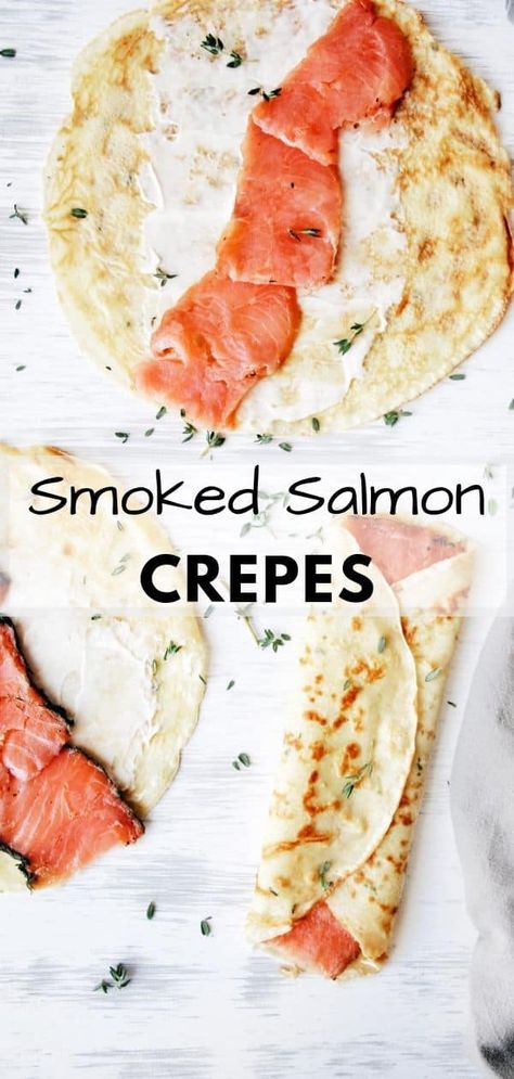 Savory Crepes Recipe with Smoked Salmon | Grab the Mangos Savory Crepes Recipe, Salmon Crepes, Dinner Crepes, Crepe Recipe Savory, Best Crepe Recipe, French Crepe Recipe, Smoked Salmon Cream Cheese, Crepes Recipe, Crepes And Waffles