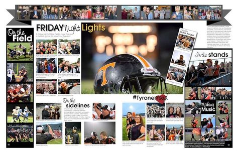 Yearbook Spread Ideas, Cool Yearbook Ideas, Yearbook Sports Spreads, Jostens Yearbook, Yearbook Covers Themes, Yearbook Design Layout, Teaching Yearbook, Yearbook Ad, Yearbook Template