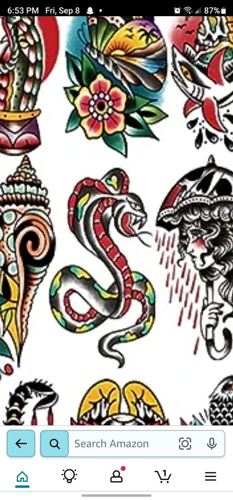 Traditional Tattoo Painting, Traditional Tattoo Old School, Neotraditional Tattoo, Traditional Style Tattoo, Traditional Tattoo Sleeve, Traditional Flash, Inspiration Tattoo, Tattoos Geometric, Tattoo Flash Sheet