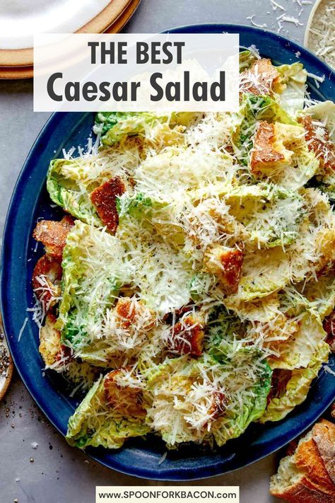 Carrabba’s Caesar Salad Dressing, Best Salads For Dinner, Best Caesar Salad Recipe, Ceaser Salad Ideas, Ceased Salad, Cesar Salad Recipe, Caesar Salad Recipes, Steakhouse Salad, Pappadeaux Recipe