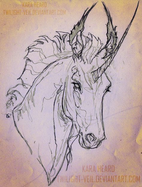 Horse Ear Drawing, Horse Ears Drawing, Pegasus Sketch, Twilight Drawing, Unicorn Art Drawing, Creature Sketch, Horse Draw, Horse Sketches, Unicorn Sketch