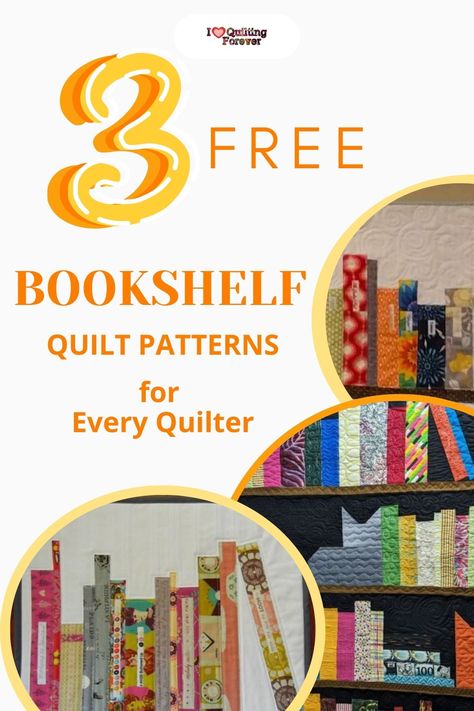 Top 3 Free Bookshelf Quilt Patterns (+11 Bonus Patterns For Sale) Free Book Shelf Quilt Pattern, Bookcase Quilt Pattern Free, Bookshelf Quilt Pattern Free, Book Quilt Block Free Pattern, Book Quilt Block, Bookshelf Quilt Pattern, Book Quilt Pattern, Bookcase Quilt Pattern, Grandma Hobbies