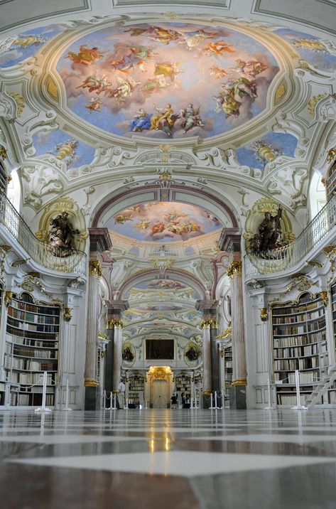 Admont Austria, Admont Abbey Library, Vatican Library, London Cathedral, Neo Baroque, Dream Library, Beautiful Library, Castle Aesthetic, Library Aesthetic