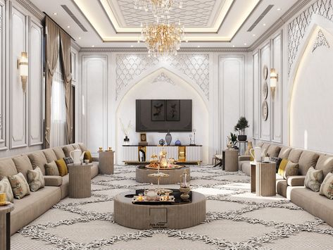 Arabic Majlis, Art Deco Hotel, Living Room Tv Unit Designs, Living Room Tv Unit, Kuwait City, Luxury Dining Room, Tv Unit Design, Village House, Village House Design