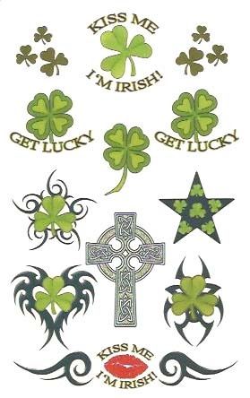 Irish Tattoos Irish Signs, Irish Shamrock Tattoo, Samoan Tattoos, Shamrock Tattoo, Ireland Tattoo, Irish Images, Shamrock Tattoos, Temporary Tattoo Paper, Tattoo Uk