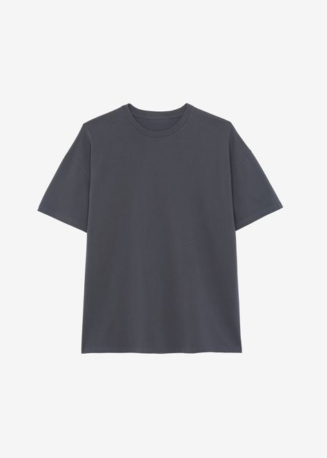 Color: Charcoal Midweight t-shirt Boxy fit Crew neckline Drop shoulders Straight hem Unlined 100% Cotton Machine Wash Cold By The Frankie Shop. Imported Grey Tshirt, The Frankie Shop, Frankie Shop, Boxy Tee, Drop Shoulder, Crew Neckline, Angeles, T Shirt, How To Wear