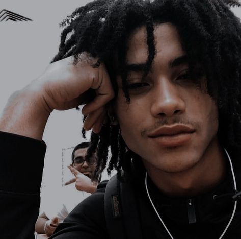 Brown Hair Face Claim Male, Male Face Claims Black Hair, Face Claim Male, Black And Grey Hair, Black Dreads, Cute Dreads, Dreadlock Hairstyles For Men, Dark Skin Men, Dread Hairstyles