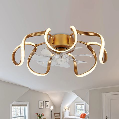 Indoor Ceiling Fans - Bed Bath & Beyond Unique Ceiling Fans, Low Profile Ceiling Fan, Light App, Modern Flush Mount, Flush Mount Ceiling Fan, Inspire Me Home Decor, Design Room, Dimmable Led Lights, Modern Ceiling Fan