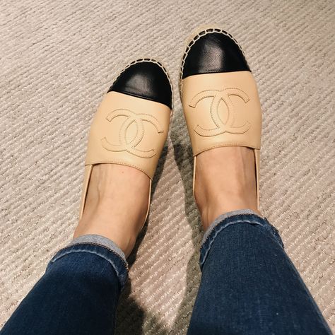 Chanel Espadrilles, Hijab Chic, Chanel Espadrille, Wish List, Designer Collection, Destiny, Espadrilles, Fashion Inspo, Chanel