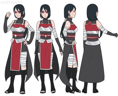 THIS DESIGN WAS MADE BY @bbokuwatobi 💕 Red suits sarada so much better 🗿 Base: Sakura Red Suits, Baruto Manga, Naruto Fanart, Boruto And Sarada, Anime Inspired Outfits, Naruto Shippuden Characters, Dark Outfits, Naruto Kakashi, Sarada Uchiha