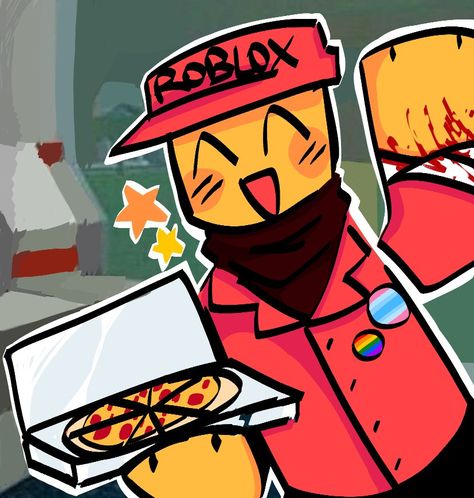 Roblox Pizza, Pizza Guy, A Pizza, Pizza, Media, Red, Art, Pizzas