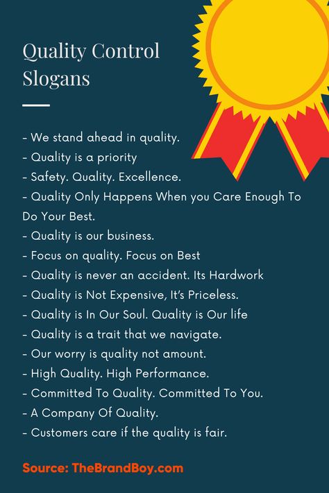 List of 251+ Brilliant Quality Control Slogans | Thebrandboy Best Slogans For Business, Quality Assurance Poster, Fashion Taglines Ideas, Company Slogans Ideas, Quality Quotes Business, Quality Assurance Quotes, Quality Control Logo, Business Slogans Ideas, Assurance Quotes