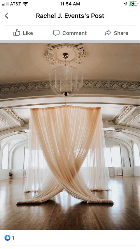 Formal Proposals, Drape Backdrop, Ceiling Installation, Fabric Backdrop, Wedding Backdrop, Arch, Champagne, Ceiling, Home Decor