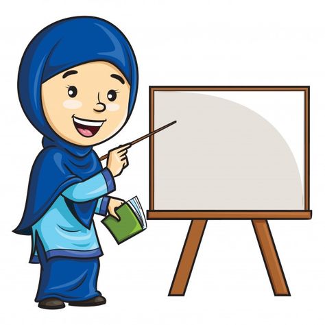 Cartoon of woman teacher in hijab. Premi... | Premium Vector #Freepik #vector #woman #character #cartoon #teacher Muslim Emoji, Muslim Teacher, Woman Teacher, Ramadan Karim, Teacher Images, World Teacher Day, Curved Arrow, Tuition Centre, Teacher Cartoon