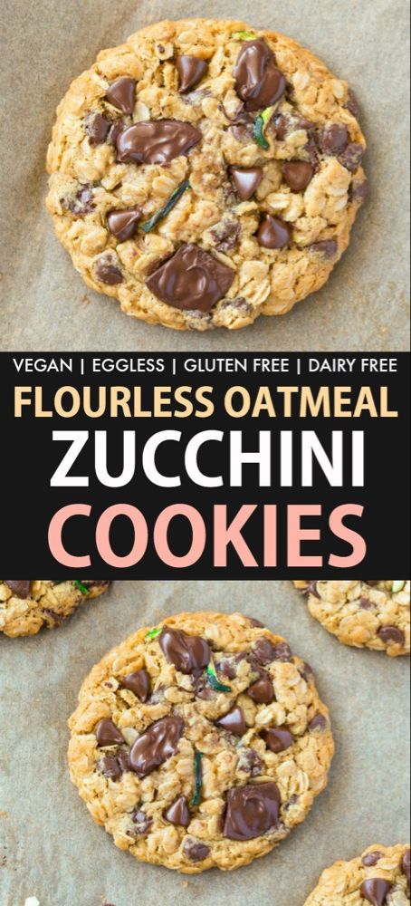 Dessert No Eggs, Zucchini Oatmeal Cookies, Zucchini Chocolate Chip Cookies, Soft Oatmeal Cookies, Zucchini Oatmeal, Galletas Keto, Zucchini Cookies, High Protein Desserts, Healthy Zucchini