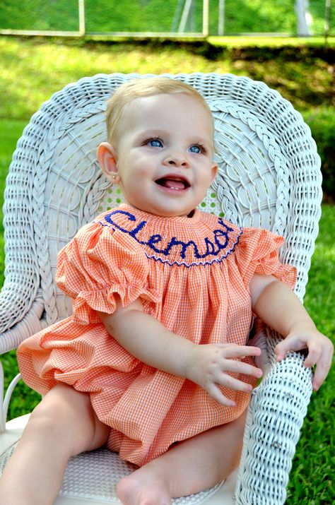 Clemson Baby, Clemson Outfits, Clemson Fans, Go Tigers, Baby Tiger, Clemson Tigers, Newborn Outfit, Baby Outfit