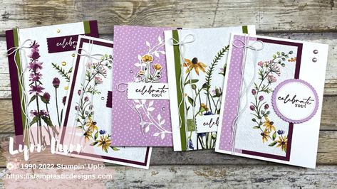 Dainty Delight Dsp Stampin Up Cards, Dainty Flowers Stampin Up Cards, Stamptastic Designs, One Sheet Wonder Cards, Dainty Delight, Christmas Card Tutorials, 2023 Ideas, Flowers Cards, Dainty Flowers