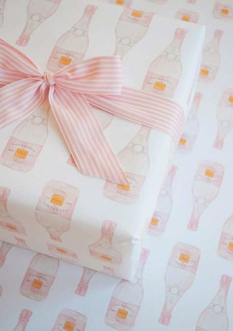 Rosé Watercolor Gift Wrap Gift Wrap - Georgia Kate Champagne Gift, Bridesmaid Luncheon, Gift Wrapping Inspiration, Pretty Accessories, Products Photography, Watercolor Designs, Rose Champagne, Holiday Wrapping, Gift Inspo