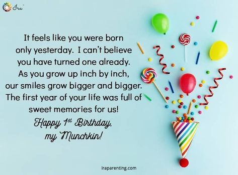 Birthday Wishes For Baby Girl, Niece Poems, Happy Birthday Girl Quotes, First Birthday Quotes, 1st Birthday Quotes, 1st Birthday Message, Birthday Boy Quotes, Bingo Quotes, 1st Birthday Wishes