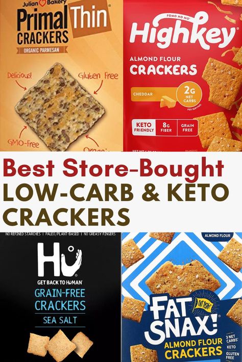 Here are the 9 BEST low carb and keto crackers to buy at the store or online. We reviewed the crackers based on taste, ingredients, carbs, and price. Keto Crackers Store Bought, Low Carb Crackers Store Bought, Keto Dips, Jasons Deli, Keto Crackers, Carb Substitutes, Microwave Dinners, Paleo Diet Food List, Healthy Crackers