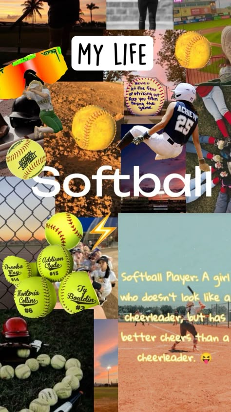 #softball🥎⭐️ Softball Wallpapers, Softball Aesthetic, Softball Photos, Softball Problems, Softball Season, Softball Quotes, Softball Players, Good Cheer, Softball