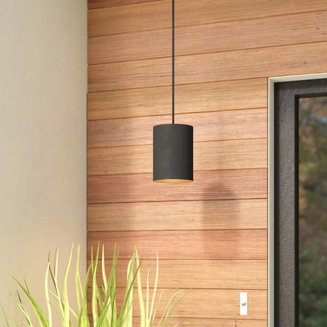 Wade Logan Asine 1-Light Outdoor Pendant & Reviews | Wayfair Modern Outdoor Pendant Light, Modern Hanging Lights, Outdoor Chandelier, Outdoor Hanging Lanterns, Outdoor Pendant Lighting, Outdoor Flush Mounts, Nursery Furniture Sets, Outdoor Pendant, Outdoor Hanging Lights