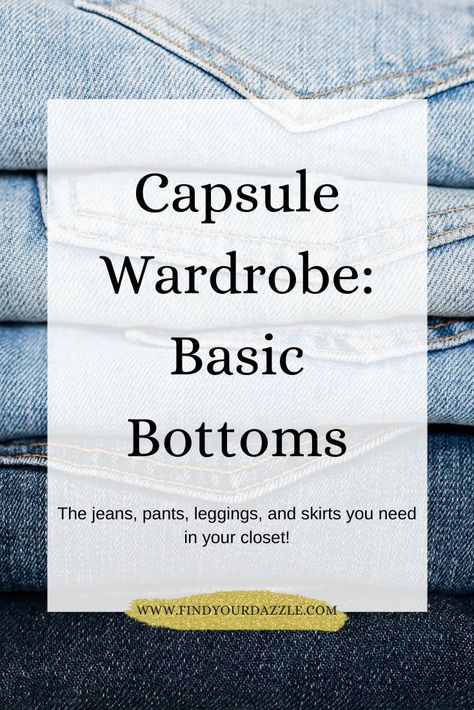 Need help creating your capsule wardrobe? I've got you covered with my capsule series! Today's post is all about the bottoms you need in your closet! #fashiontips #capsulewardrobe #bottoms #jeans Capsule Wardrobe Bottoms, Jeans Capsule Wardrobe, Building A Capsule Wardrobe, Comfortable Skirts, Summer Capsule Wardrobe, Fall Capsule Wardrobe, Getting Dressed, Nordstrom Anniversary Sale, Destroyed Jeans