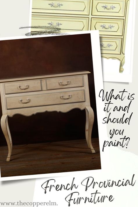 French Provincial dressers with curvy legs. Painted French Provincial Dresser, French Provincial Design, Styles Of Furniture, Provincial Dresser, French Provincial Dresser, French Provincial Furniture, Provincial Furniture, Painting Wood, Iconic Furniture