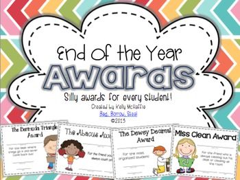 End of Year Silly Awards!  22 awards, boy/girl specific versions, half-page & whole page options, black & white/color!! Kindergarten Awards, Classroom Awards, Guidance Counseling, End Of Year Activities, Preschool Graduation, School Opening, End Of School Year, Beginning Of The School Year, Afterschool Activities